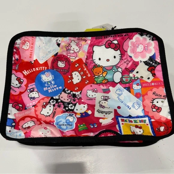 LeSportsac Red and Pink Hello Kitty Packing Cube Mesh Pocket Travel Organizer - Picture 4 of 11